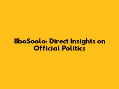 IIboSoolo: Direct Insights on Official Politics
