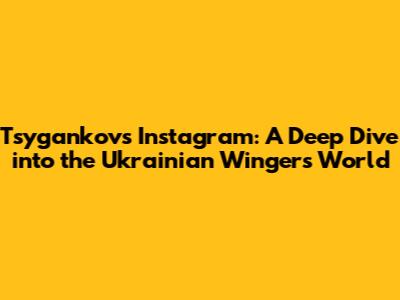 Tsygankov's Instagram: A Deep Dive into the Ukrainian Winger's World